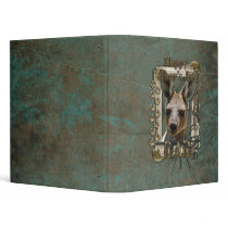 Fathers Day - Stone Paws - Kangaroo Vinyl Binder