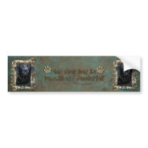 Fathers Day - Stone Paws - Labrador - Black - Gage Bumper Sticker