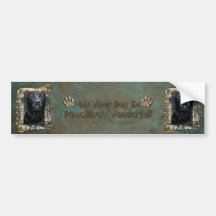Fathers Day - Stone Paws - Labrador - Black - Gage Bumper Sticker