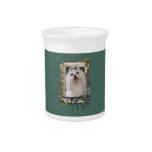 Fathers Day - Stone Paws - Maltese Beverage Pitcher
