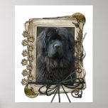 Fathers Day - Stone Paws - Newfoundland Print
