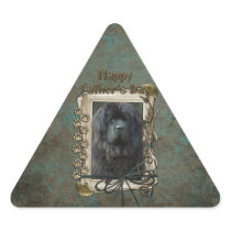 Fathers Day - Stone Paws - Newfoundland Triangle Sticker