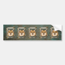 Fathers Day - Stone Paws - Pomeranian Bumper Sticker