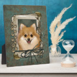 Fathers Day - Stone Paws - Pomeranian Photo Plaques