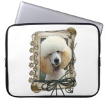 Fathers Day - Stone Paws - Poodle - Apricot Laptop Computer Sleeves
