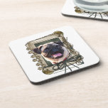Fathers Day - Stone Paws - Pug Coaster