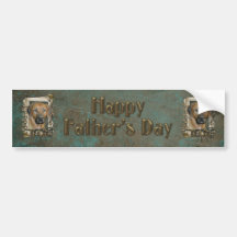 Fathers Day - Stone Paws - Rhodesian Ridgeback Bumper Sticker