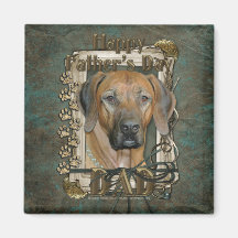 Fathers Day - Stone Paws - Rhodesian Ridgeback Refrigerator Magnet