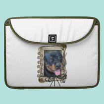 Fathers Day - Stone Paws - Rottweiler - Harley macbook sleeves