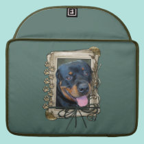 Fathers Day - Stone Paws - Rottweiler - Harley macbook sleeves