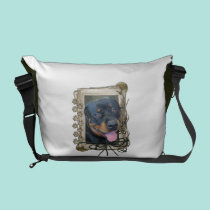 Fathers Day - Stone Paws - Rottweiler - Harley messenger bags