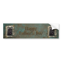 Fathers Day - Stone Paws - Schnauzer Bumper Stickers