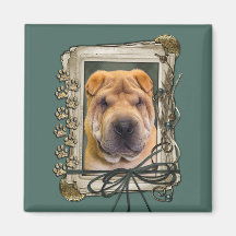 Fathers Day - Stone Paws - Shar Pei Fridge Magnets