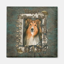 Fathers Day - Stone Paws - Sheltie Fridge Magnets