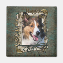 Fathers Day - Stone Paws - Sheltie Magnets