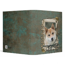 Fathers Day - Stone Paws - Shiba Inu Vinyl Binders