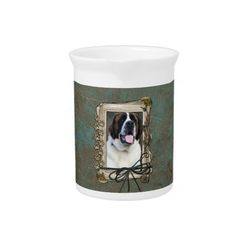 Fathers Day - Stone Paws - St Bernard - Mae Beverage Pitchers