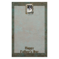 Fathers Day - Stone Paws - St Bernard - Mae Stationery Paper