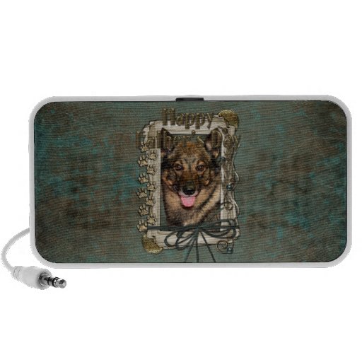 Fathers Day - Stone Paws - Vallhund Notebook Speaker