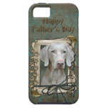 Fathers Day - Stone Paws - Weimaraner iPhone 5 Covers