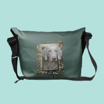 Fathers Day - Stone Paws - Weimaraner messenger bags