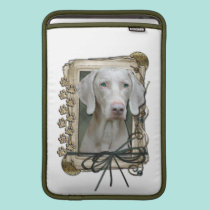 Fathers Day - Stone Paws - Weimaraner ipad sleeves