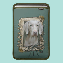 Fathers Day - Stone Paws - Weimaraner ipad sleeves