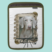 Fathers Day - Stone Paws - Weimaraner ipad sleeves