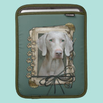 Fathers Day - Stone Paws - Weimaraner ipad sleeves
