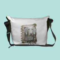 Fathers Day - Stone Paws - Weimaraner messenger bags