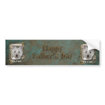 Fathers Day - Stone Paws - West Highland Terrier Bumper Stickers