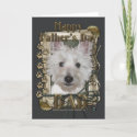 Fathers Day - Stone Paws - West Highland Terrier Greeting Cards