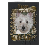 Fathers Day - Stone Paws - West Highland Terrier Greeting Cards