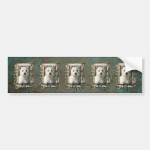 Fathers Day - Stone Paws - Westie Bumper Sticker