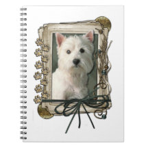 Fathers Day - Stone Paws - Westie Notebook