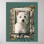 Fathers Day - Stone Paws - Westie Print