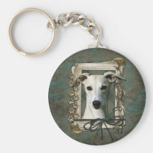 Fathers Day - Stone Paws - Whippet Keychain