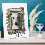 Fathers Day - Stone Paws - Whippet Plaque