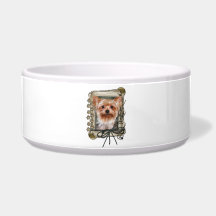 Fathers Day - Stone Paws - Yorkshire Terrier Pet Water Bowl