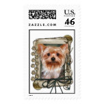 Fathers Day - Stone Paws - Yorkshire Terrier Postage Stamps