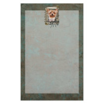 Fathers Day - Stone Paws - Yorkshire Terrier Customized Stationery