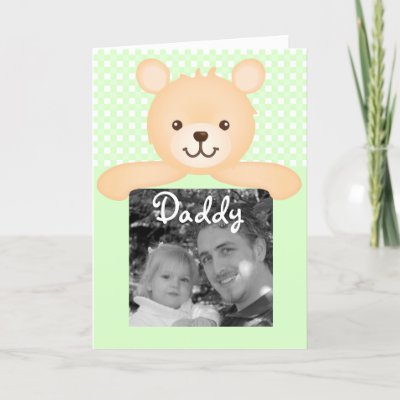 Father's Day Teddy Bear Photo Card
