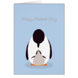 Father's Day Thank You, Penguins Greeting Card