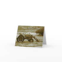 Father's Day Tractor Card