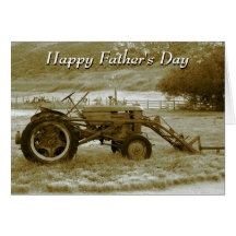 Father's Day Tractor Card