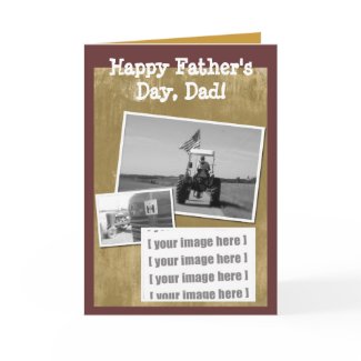 Father's Day Tractor Card: Add your image card