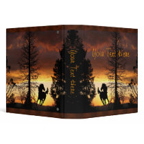 Father's Day Wild Horse Sunset Photo Album Vinyl Binders