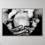 Father's Safe Protecting Hands Posters