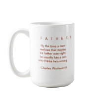 FATHERS with fatherly quote MUG