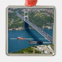 Fatih Sultan Mehmet Bridge over the Bosphorus, Christmas Ornament